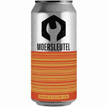Load image into Gallery viewer, Barcode Orange & Yellow - Moersleutel - Whisky, Rum & Bourbon BA Imperial Stout, 13%, 440ml Can