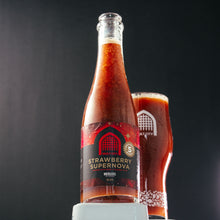 Load image into Gallery viewer, Strawberry Supernova - Vault City X Moersleutel - Strawberry Imperial Sour with Glitter, 10.5%, 375ml Bottle
