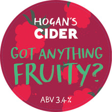Load image into Gallery viewer, Got Anything Fruity? Raspberry - Hogan's Cider - Raspberry Cider, 3.4%, 500ml Bottle
