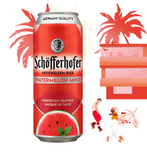 Load image into Gallery viewer, Watermelon Mint Hefeweizen Radler - Schofferhofer - Watermelon & Mint Hefeweizen Radler, 2.5%, 500ml Can