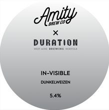 Load image into Gallery viewer, In-Visible - Amity Brew Co X Duration - Dunkelweizen, 5.4%, 440ml Can