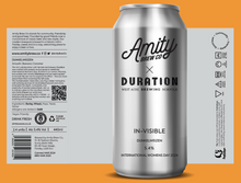 Load image into Gallery viewer, In-Visible - Amity Brew Co X Duration - Dunkelweizen, 5.4%, 440ml Can