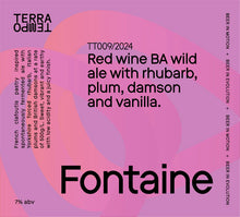 Load image into Gallery viewer, Fontaine - Terra Tempo - Red Wine BA Wild Ale with Rhubarb, Plum, Damson and Vanilla, 7%, 750ml Bottle