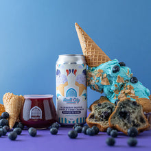 Load image into Gallery viewer, Blueberry Muffin Waffle Cone Crunch Triple Scoop - Vault City - Blueberry Muffin Waffle Cone Crunch Sour, 8.3%, 440ml Can