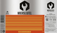 Load image into Gallery viewer, Barcode Orange & Yellow - Moersleutel - Whisky, Rum & Bourbon BA Imperial Stout, 13%, 440ml Can