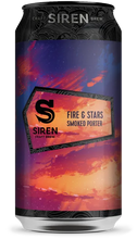 Load image into Gallery viewer, Fire & Stars - Siren Craft Brew - Smoked Porter, 5.7%, 440ml Can