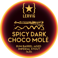 Load image into Gallery viewer, Rackhouse Spicy Dark Choco Mole - Lervig Bryggeri - Rum Barrel Aged Cacao & Chilli Imperial Stout, 14.5%, 375ml Bottle