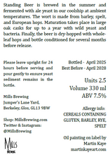 Load image into Gallery viewer, Standing Beer - Mills Brewing - Mixed Fermentation Belgian Pale, 7.5%, 330ml Bottle