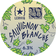 Load image into Gallery viewer, Sauvignon Blanche - Lervig Bryggeri - Wine Infused Biere Blanche, 6.3%, 500ml Can