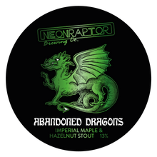 Load image into Gallery viewer, Abandoned Dragons - Neon Raptor - Maple & Hazelnut Imperial Stout, 13%, 440ml Can