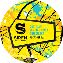Load image into Gallery viewer, Castilian Lemon & Honey Cheesecake - Siren Craft Brew - Juicy Sour IPA, 6.2%, 440ml Can