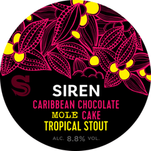 Load image into Gallery viewer, Caribbean Chocolate Mole Cake - Siren Craft Brew - Cypress Wood, Amburana Wood, Vanilla, Cacao & CHilli, 8.8%, 330ml Can
