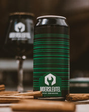 Load image into Gallery viewer, Barcode Black & Green - De Moersleutel - Cognac, Apple Brandy & Scotch Barrel Aged Imperial Stout, 14%, 440ml Can