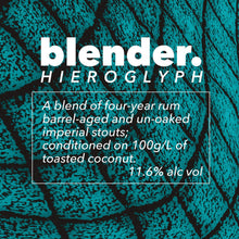 Load image into Gallery viewer, Blender Hieroglyph - Left Hand Giant - Rum Barrel Aged Imperial Stout with Toasted Coconut, 11.6%, 750ml Sharing Bottle