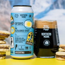 Load image into Gallery viewer, OFS092 - Northern Monk X Jugetes Perdidos - Red Wine Barrel Aged Alfajores Imperial Stout, 9.9%, 440ml Can