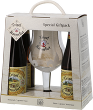 Load image into Gallery viewer, Tripel Karmeliet Gift Set - Brouwerij Bosteels - Belgian Tripel, 8.4%, 4x330ml Bottles & Glass Gift Set