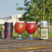 Load image into Gallery viewer, Triple Fruited X Rise Up Fruited Sour - North Brewing Co X Naparbier - Peach & Cherry Sour, 7%, 440ml Can