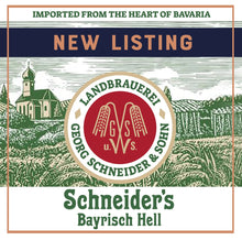 Load image into Gallery viewer, Bayrisch Hell - Schneider's Landbrauerei - Helles, 4.9%, 500ml Bottle