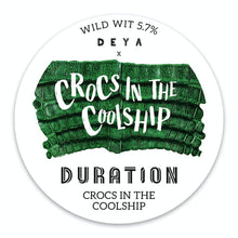 Load image into Gallery viewer, Crocs In The Coolship - Duration X Deya Brewing - Wild Wit, 5.7%, 375ml Bottle