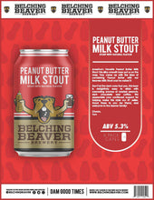 Load image into Gallery viewer, Peanut Butter Milk Stout - Belching Beaver - Peanut Butter Milk Stout, 5.3%, 650ml Bottle