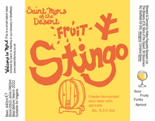 Load image into Gallery viewer, Fruit Stingo: Apricot - Saint Mars Of The Desert - Foeder Fermented Apricot Sour, 5.1%, 440ml Can