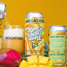 Load image into Gallery viewer, Tropical Sorbet Ripple - Vocation Brewery Funky Fluid - Gelato Sour IPA, 6%, 440ml Can