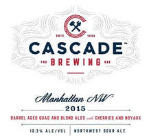 Load image into Gallery viewer, Manhattan NW - Cascade Brewing - Barrel Aged Quad & Blond Ales with Cherries & Noyaux, 10.3%, 750ml Sharing Bottles