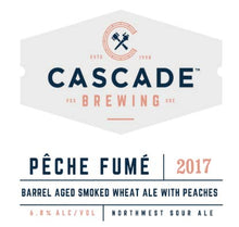 Load image into Gallery viewer, Pêche Fumé - Cascade Brewing - Barrel Aged Smoked Wheat Ale with Peaches, 6.8%, 750ml Sharing Bottles