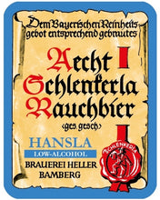 Load image into Gallery viewer, Aecht Schlenkerla Rauchbier Hansla - Schlenkerla - Low Alcohol Smoked Germen Beer, 1.2%, 500ml Bottle