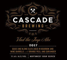 Load image into Gallery viewer, Vlad The Imp Aler - Cascade Brewing - Bourbon & Wine Barrel Aged Quad & Blond Ales with Orange Peel & Coriander, 11.6%, 500ml Bottle
