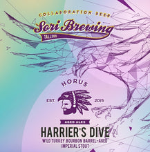 Load image into Gallery viewer, Harrier's Dive - Sori Brewing - Wild Turkey Bourbon Barrel Aged Imperial Stout, 13%, 330ml Bottle