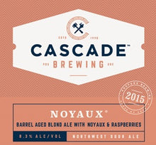 Load image into Gallery viewer, Noyaux - Cascade Brewing - Barrel Aged Blond Ales with Noyaux & Raspberries, 8.3%, 750ml Sharing Bottles