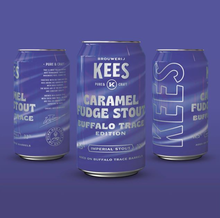 Load image into Gallery viewer, Caramel Fudge Stout Buffalo Trace Barrel Aged Edition - Brouwerij Kees - Buffalo Trace Barrel Aged Imperial Caramel Fudge Stout, 11.5%, 330ml Can