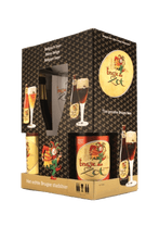 Load image into Gallery viewer, Bruges Zot Gift Set - Brouwerij De Halve Mann - Belgian Blonde & Brune, 4x330ml Bottle & Glass Gift Set