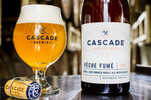 Load image into Gallery viewer, Pêche Fumé - Cascade Brewing - Barrel Aged Smoked Wheat Ale with Peaches, 6.8%, 750ml Sharing Bottles