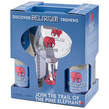 Load image into Gallery viewer, Delirium Tremens Gift Set - Brouwerij Huyghe (Delirium) - Belgian Strong Ale, 8.5%, 4x330ml Bottles & Glass Gift Set