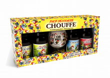 Load image into Gallery viewer, Chouffe Gift Set - Brasserie d'Achouffe - Belgian Ales, 4x330ml Bottle & Glass Gift Set