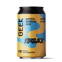 Load image into Gallery viewer, Geek - Stu Mostow X Finback Brewery - Mango & Peach Imperial Smoothie Sour, 8%, 330ml Can