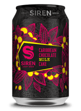 Load image into Gallery viewer, Caribbean Chocolate Mole Cake - Siren Craft Brew - Cypress Wood, Amburana Wood, Vanilla, Cacao & CHilli, 8.8%, 330ml Can
