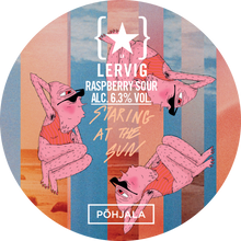 Load image into Gallery viewer, Staring At The Sun - Lervig Bryggeri X Põhjala Brewery - Nitro Raspberry Sour, 6.3%, 500ml Can