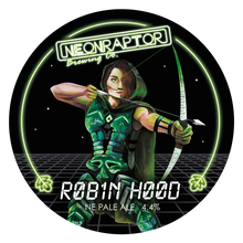 Load image into Gallery viewer, R0B1N H00D - Neon Raptor - NE Pale Ale, 4.4%, 440ml Can