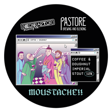 Load image into Gallery viewer, Moustache - Neon Raptor X Pastore Brewing - Coffee & Doughnut Imperial Stout, 12%, 440ml Can