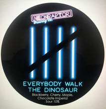 Load image into Gallery viewer, Everybody Walk The Dinosaur - Neon Raptor - Blackberry, Cherry, Maple, Chocolate Imperial Sour, 10%, 440ml Can
