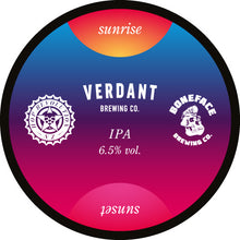 Load image into Gallery viewer, Sunrise / Sunset - Verdant Brewing Co X Boneface Brewing - IPA, 6.5%, 440ml Can