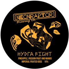 Load image into Gallery viewer, Hydra Fight - Neon Raptor - Mango, Passionfruit and Pineapple Imperial Lassi Gose, 10%, 440ml Can