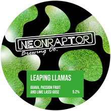 Load image into Gallery viewer, Leaping Llamas - Neon Raptor - Pasionfruit, Guava & Lime Lassi Gose, 5.2%, 440ml Can