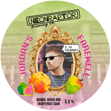 Load image into Gallery viewer, Jordan's Farewell - Neon Raptor - Mango, Guava and Grapefruit Sour, 5.5%, 440ml Can