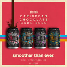 Load image into Gallery viewer, Barrel Aged Caribbean Chocolate Cake - Siren Craft Brew - Bourbon Barrel Aged Cypress Wood, Amburana Wood, Vanilla, Cacao Nibs, Cacao Husks, 8.8%, 330ml Can