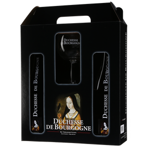 Duchesse de Bourgogne Gift Set - Brouwerij Verhaeghe - Flanders Red Ale, 6.2%, 2x750ml Sharing Bottle & Glass Gift Set