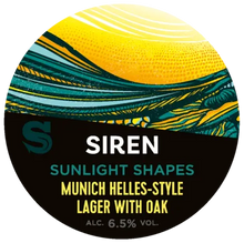 Load image into Gallery viewer, Sunlight Shapes - Siren Craft Brew - Munich Helles Style Lager with Oak, 6.5%, 440ml Can
